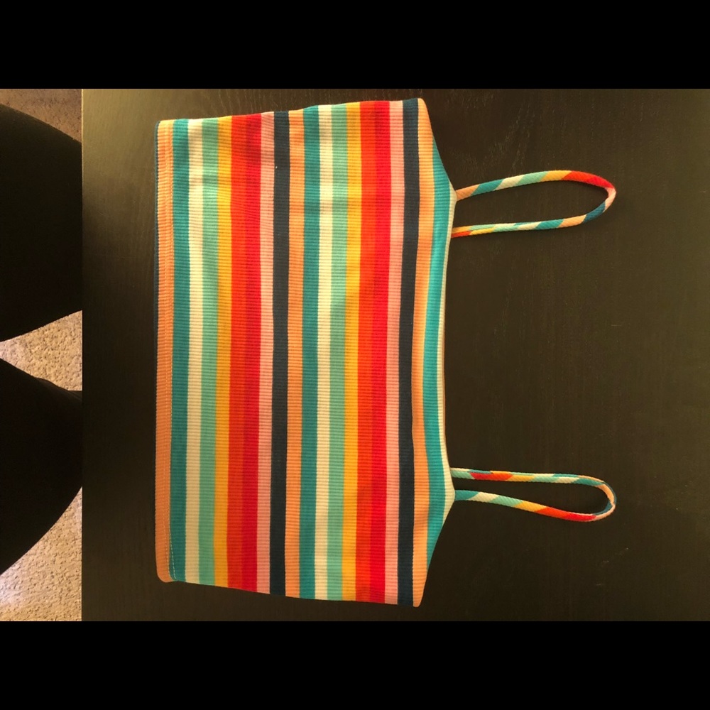 striped crop top